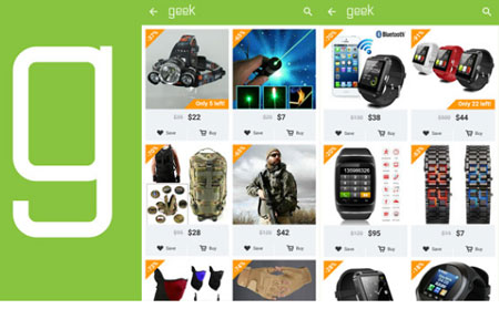 Geek Smarter Shopping Android App for PC