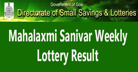 Mahalaxmi Sanivar Weekly Lottery Result