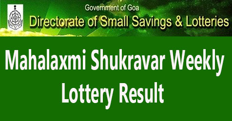 Mahalaxmi Shukravar Weekly Lottery Result