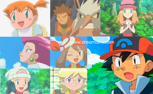Pokemon Human Characters Names List With Pictures - Ash Ketchum, Brock etc..